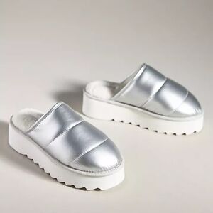 Anthropologie Maeve Puffy Platform Slipper Shoes